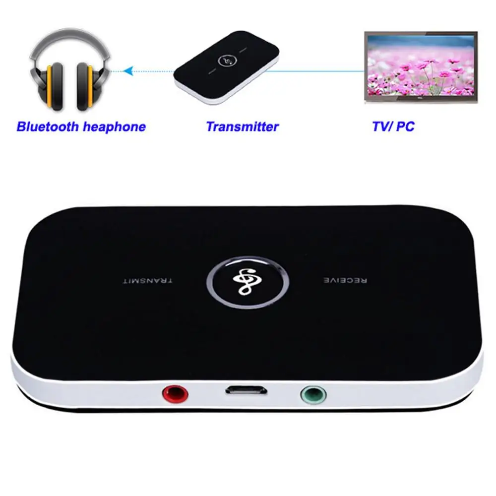 B6 2 в 1 беспроводной Bluetooth 4 приемник передатчик аудио 3 5 мм адаптер для ПК