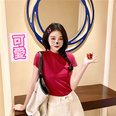 

T Shirt Women Clothes 2020 Fashion Tee Top gold Fashion Cotton Ladies Tee Shirt