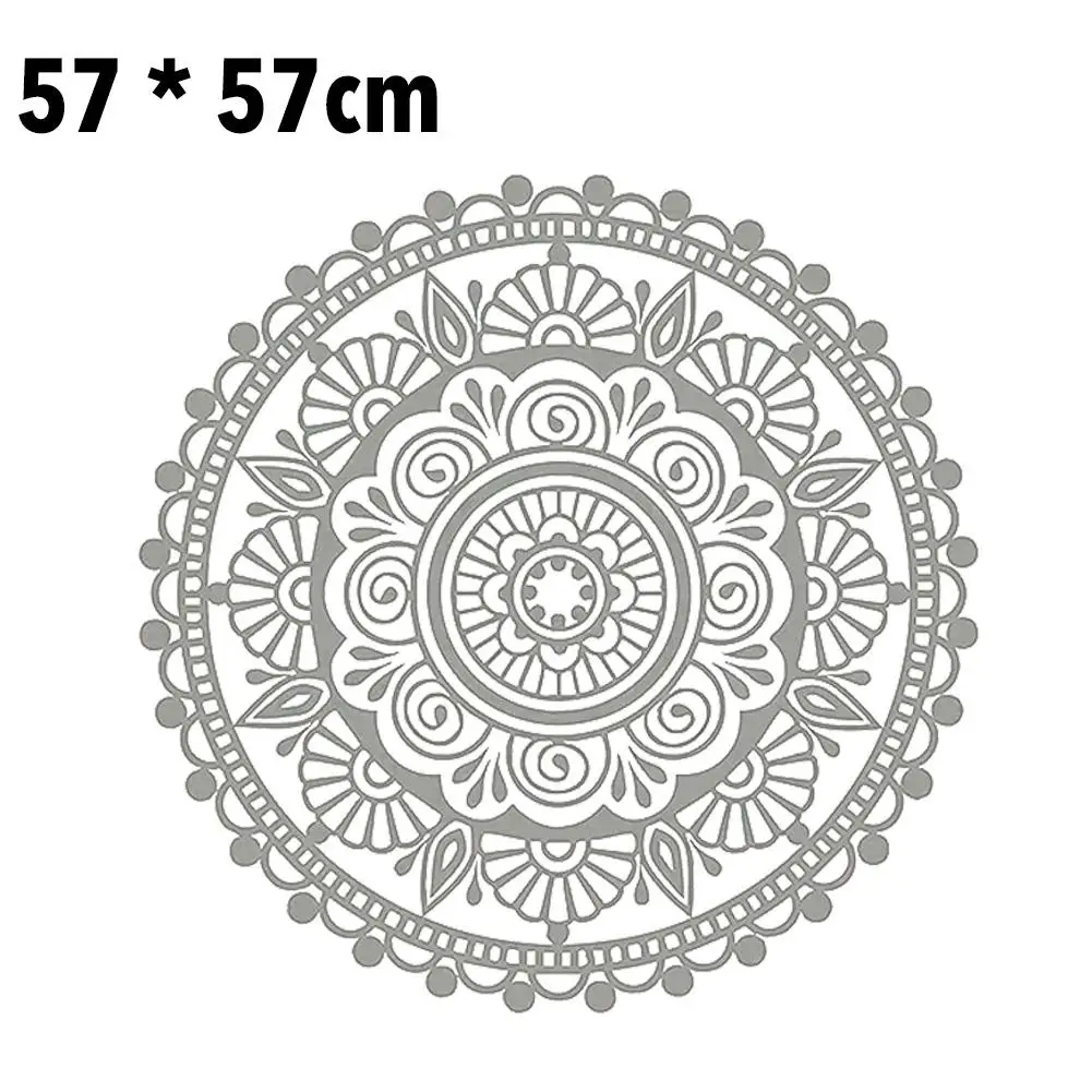 Жизни Цветок Мандала половина стены стикеры дома Съемная виниловая наклейка