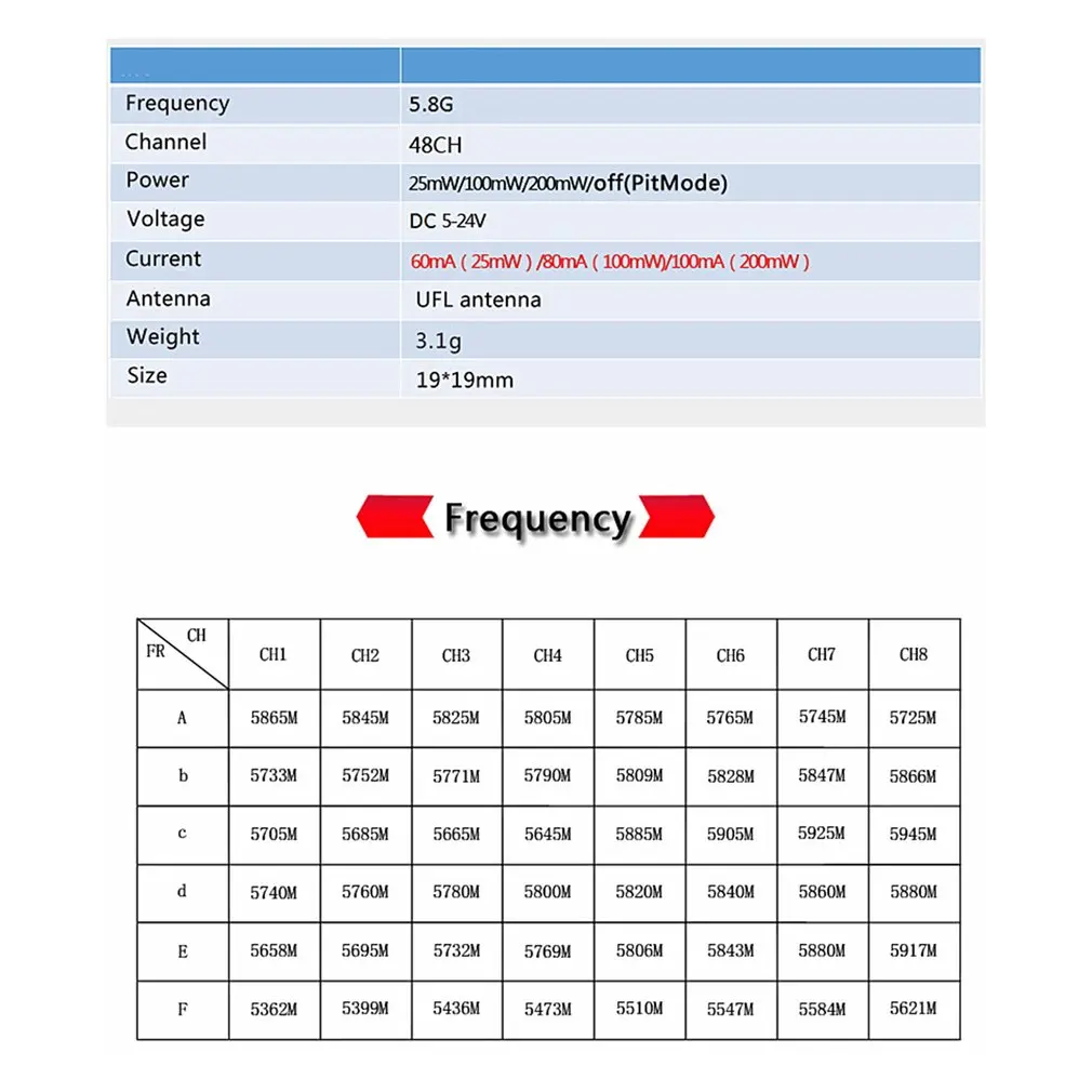 5 8G 48CH 25mW/100mW/200mW/OFF FPV передатчик VTX светодиодный дисплей с аудио поддержкой OSD/SBUS