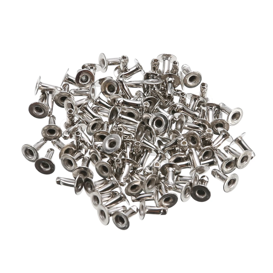 100 шт поделки из кожи жемчужные заклепки 6 мм серебро и слоновая кость для сумки