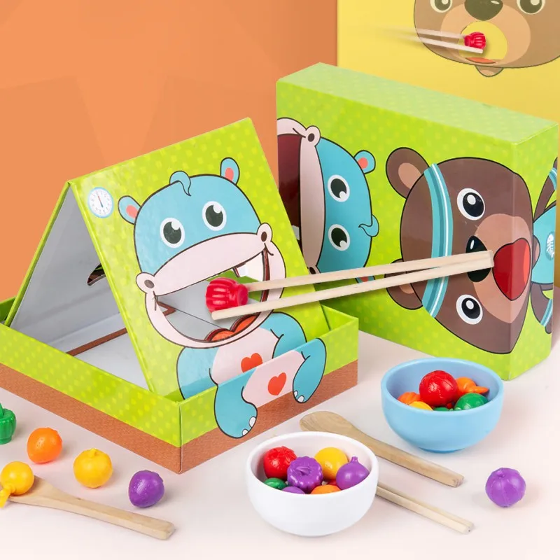 

Family Game Toys Children's Early Education Fine Action Clip Chopstick Exercise Puzzle ToysC Parent-child Puzzle Toys