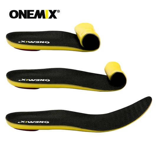 ONEMIX мужские мягкие стельки здоровья вставки обувь колодки для Женский дезодорант стельки с поглощением амортизации массаж пара обуви колодки Уход за ногами - Цвет: U-Black