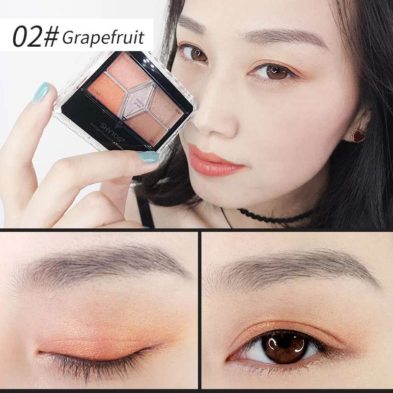 SHVYOG 5 цветов матовые тени для век Палитра мерцающие стойкие водостойкие