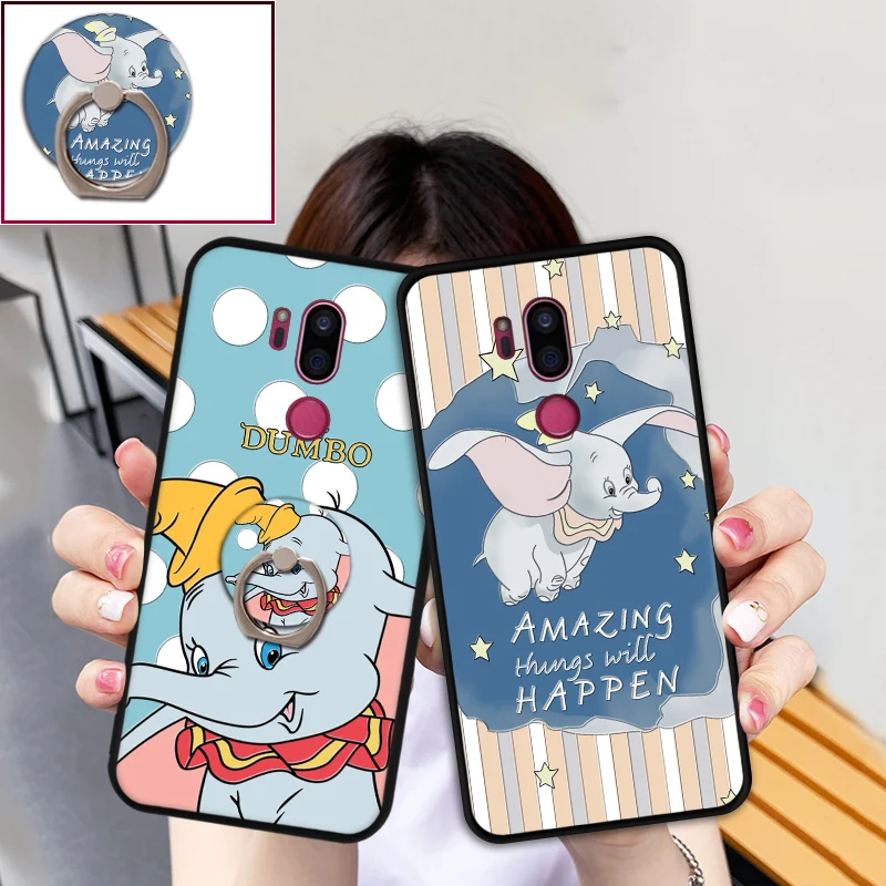 Противоударный чехол для LG Optimus G4 G4C G5 G6 G7 ThinQ силиконовая задняя крышка с кольцом