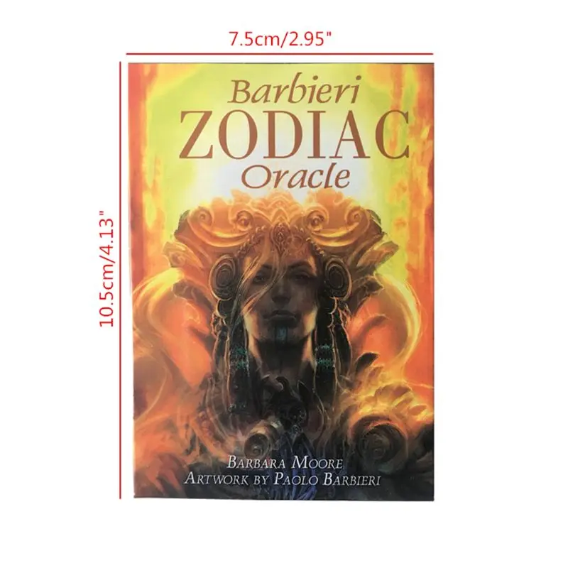 

Barbieri Zodiac Oracle Tarots 26 Cards Deck Mysterious Guidance Divination Fate Family Party Board Game