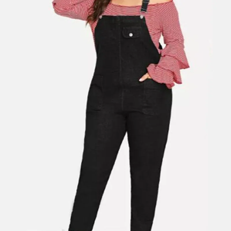 

2019 The New Big Yards Suspenders Europe And The United States Exports Mommy Long Fat Condole Belt Fashion Cowboy Pants