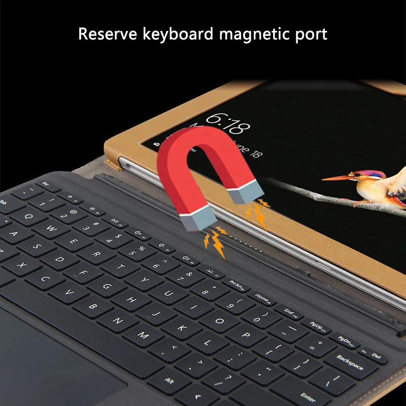 Деловой чехол подставка для 10 дюймов ноутбука Microsoft Surface Go защитный клавиатуры и