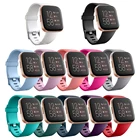 Силиконовый ремешок для Fitbit Versa 2 1, мягкие водонепроницаемые аксессуары для браслета, сменный ремешок для часов для Fitbit Versa 2 Lite