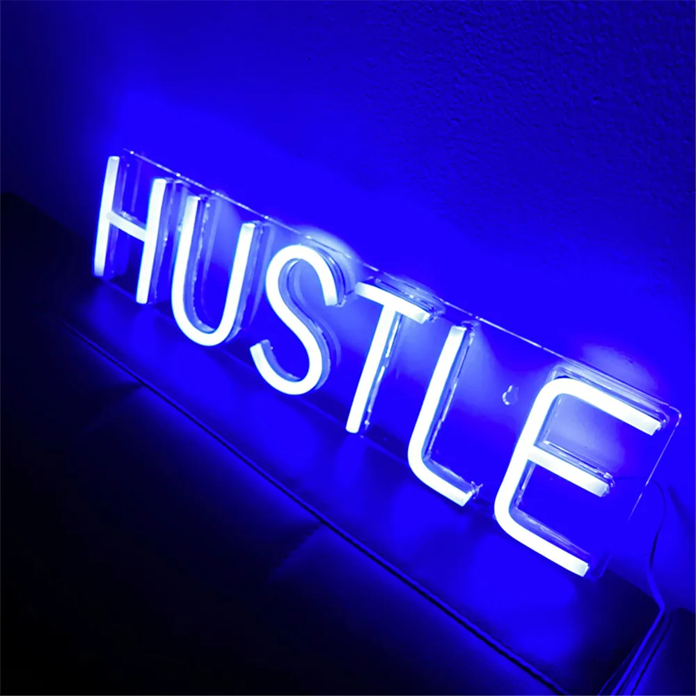 Светодиодный неоновый светильник HUSTLE настенные декоративные подвесные знаки