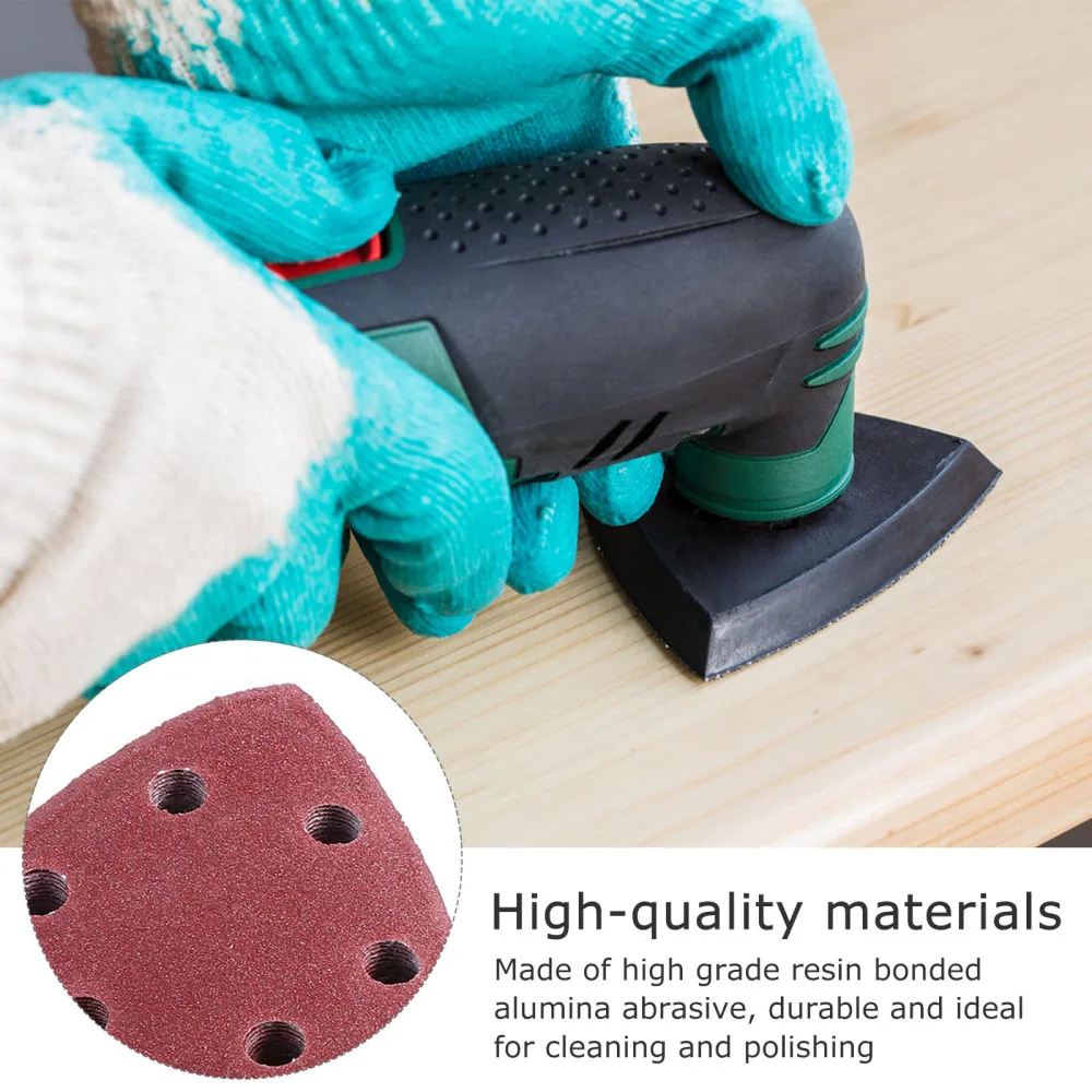 

51 Pcs Grits Oscillating Multi Tool Sandpaper and Triangle Multitool Sanding Pad