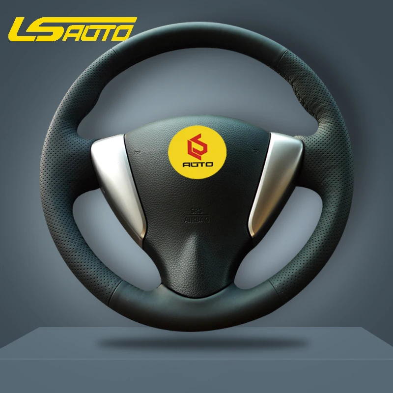 Оплетка крышки рулевого колеса для Nissan Tiida Sylphy Sentra Murano 2009-2014 volante Tampa do carro |