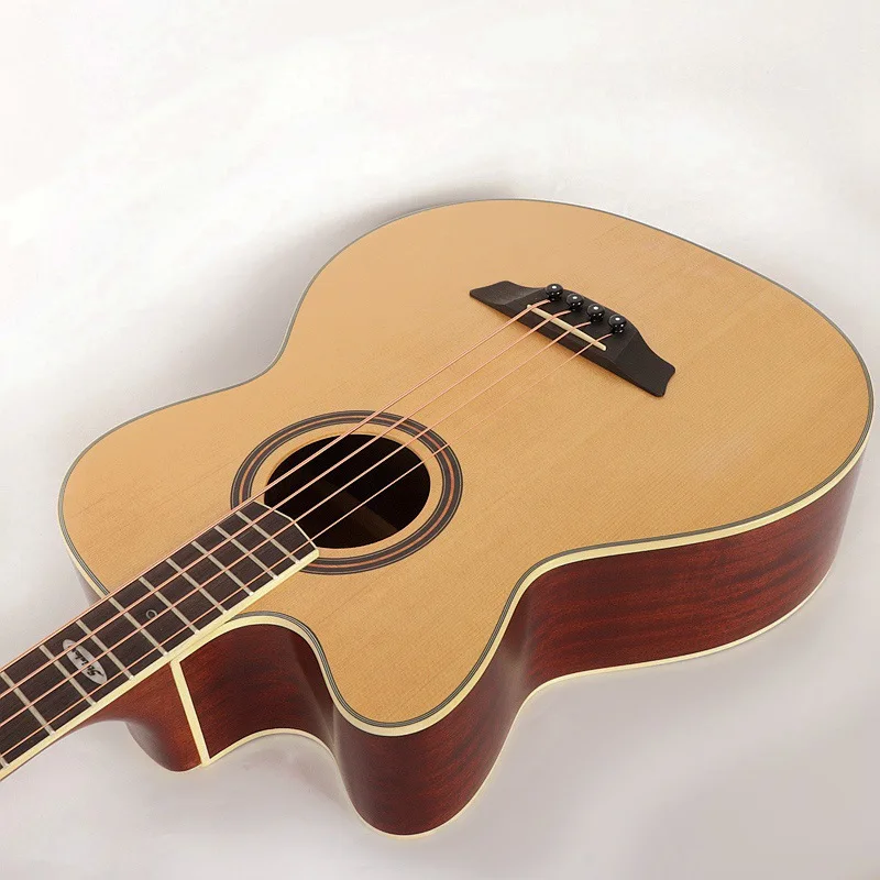 Левая рука 4 строки акустическая бас гитара матовое покрытие итальянский дизайн