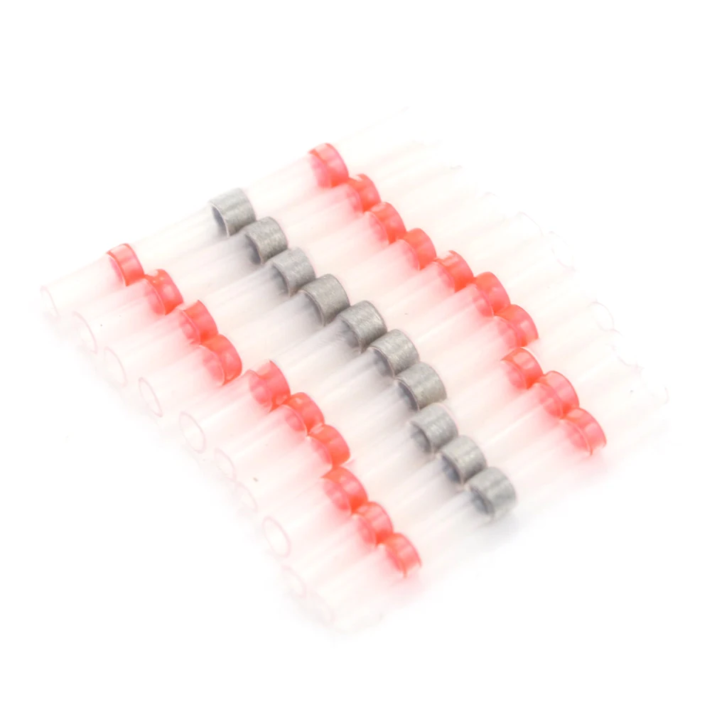 Уплотнение термоусадочный стыковой провода разъемы терминалы красный припой