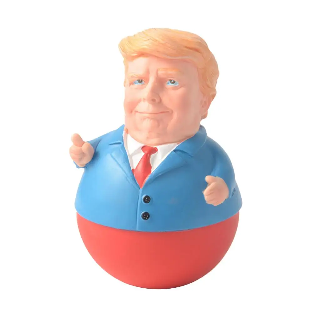 Стеклянная Статуэтка Трампа из смолы забавное настольное украшение статуэтка