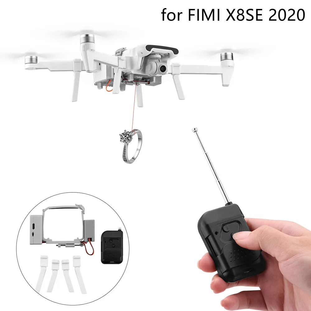 Airdrop System Thrower for FIMI X8SE 2020 Fishing Bait Delivery Parabolic Airdrop System Quadcopter Quick Release Accessory