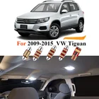 12 шт. светодиодные лампочки Canbus интерьер светильник комплект для VW Tiguan 2009 2010 2011 2012 2013 2014 2015 Купол Карта светильник s