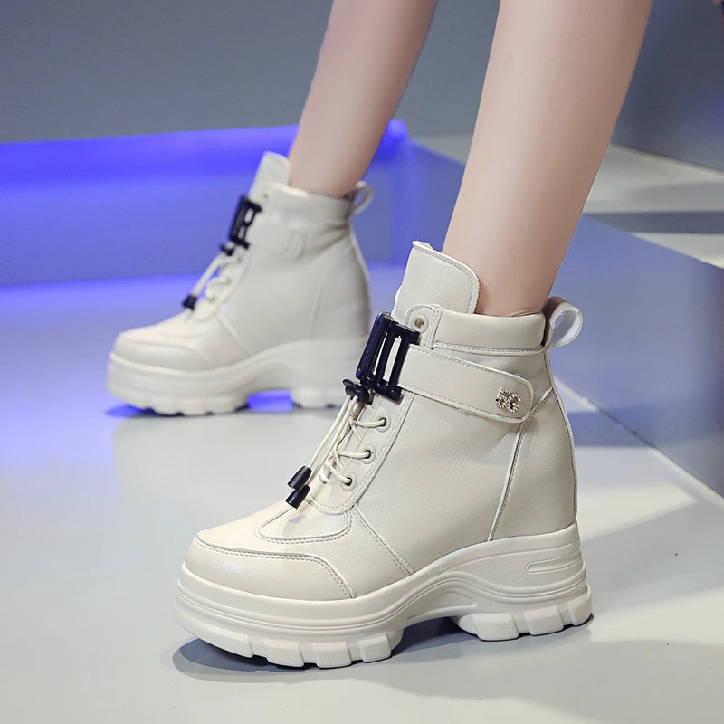 2019 г. ботильоны в стиле милитари женские осенне-зимние ботинки на толстой подошве