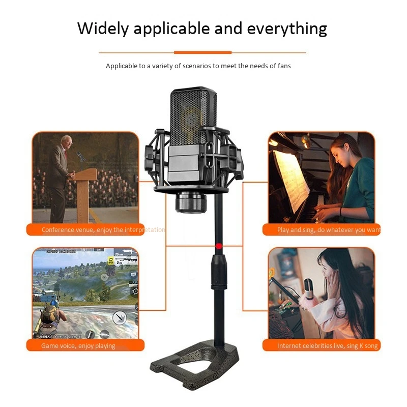 Настольная микрофонная стойка подставка для микрофона Утяжеленным основанием с