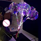 50 шт. гелиевый белый светодиодный воздушный шар с подсветкой вечерние украшения Детские украшения для свадьбы и дня рождения поставки 20 дюймов баллон