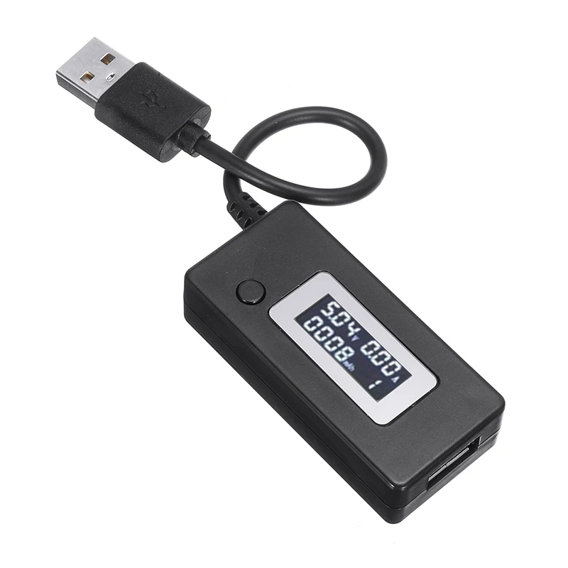 Портативный USB детектор напряжения тока монитор ридер черный ЖК-дисплей Micro банк