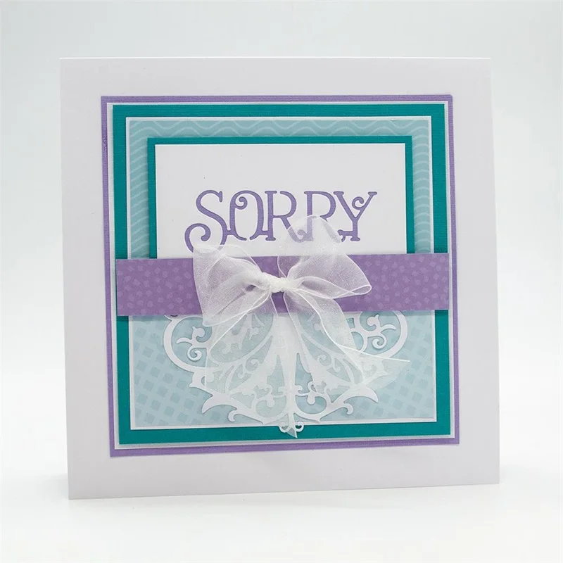 Металлические штампы для вырезания извините за слова трафареты открыток Сделай