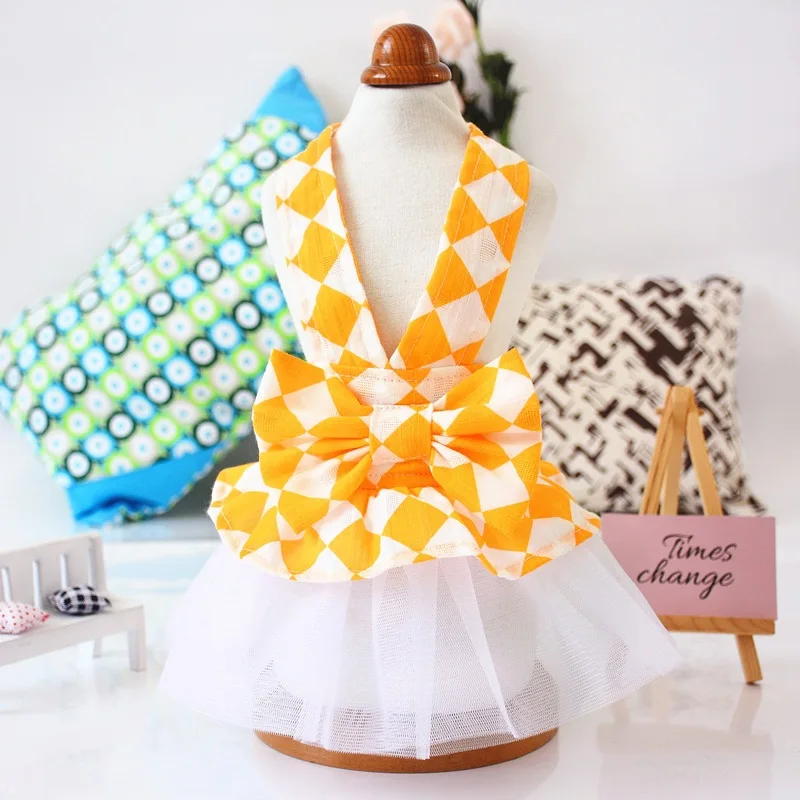 

Cute Flower Pet Dress For Dogs Cats Cozy Summer Puppy Skirt Pet Dress Sundress Princess Party Small Dog Skirt Outfit Dog Clothes