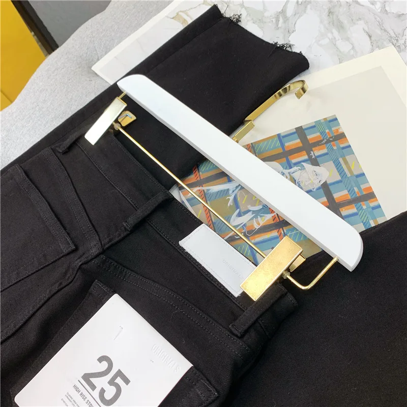 Женские джинсы 2020 Ранняя весна Популярные Ins популярные джинсовые микро-трубы