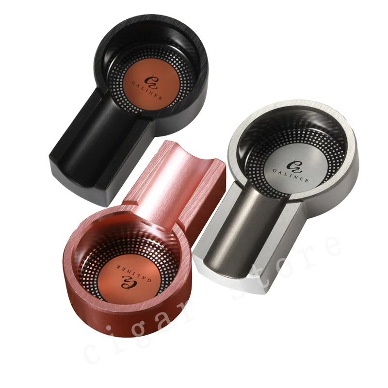 GALINER металлическая пепельница для сигар переносная сигарет круглая с одним