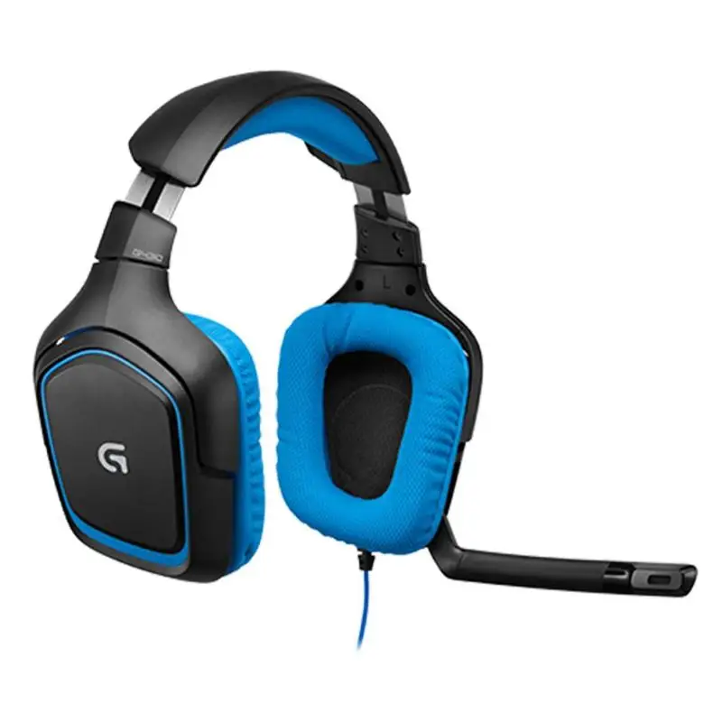 Гарнитура logitech G430 USB Проводная 7,1 объемная Регулируемая шумоподавление вращающиеся наушники для ПК/PUBG