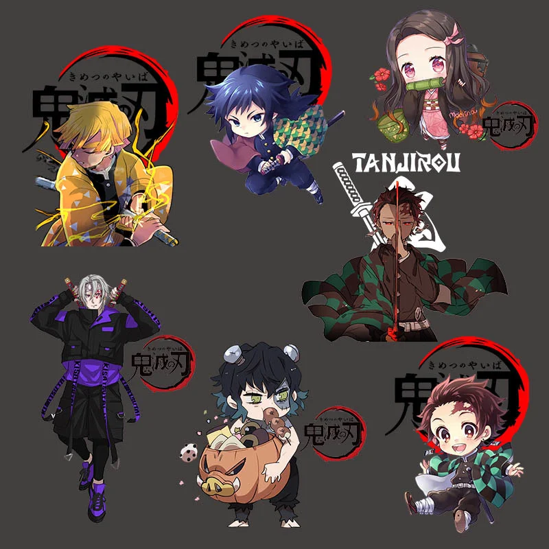 

Wholesale Small size hot Sale Japanese anime movie Kanroji Mitsuri DIY clothing heat transfer washable stickers for shirts badge