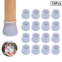 16pcs furniture leg silicon protection cover floor protection mat for round chair leg table leg prevents scratches and noise