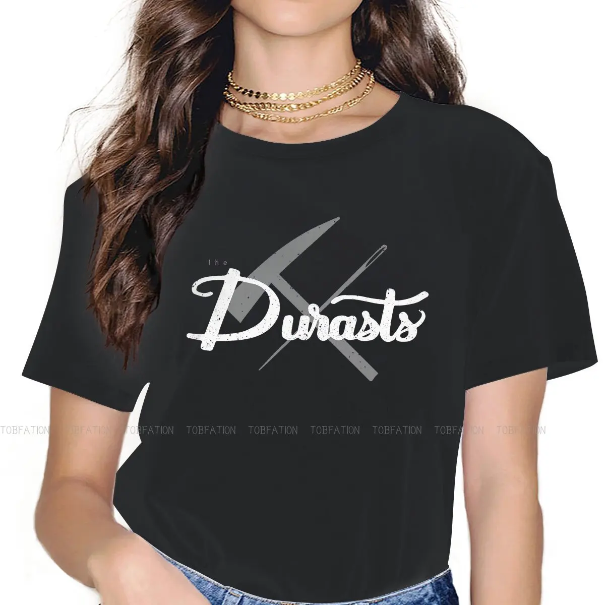 

Футболка durast 4XL Женская с коротким рукавом, креативная уличная одежда, удобная рубашка