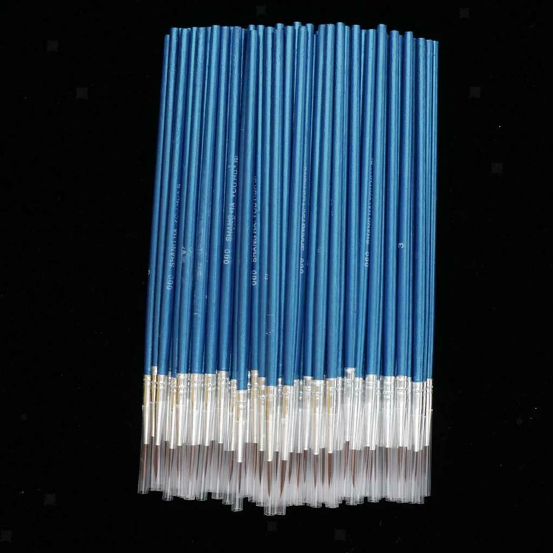 

100Pcs Fine Detail Painting Brush Round Pointed Tip Nail Face Art Craft Brushes