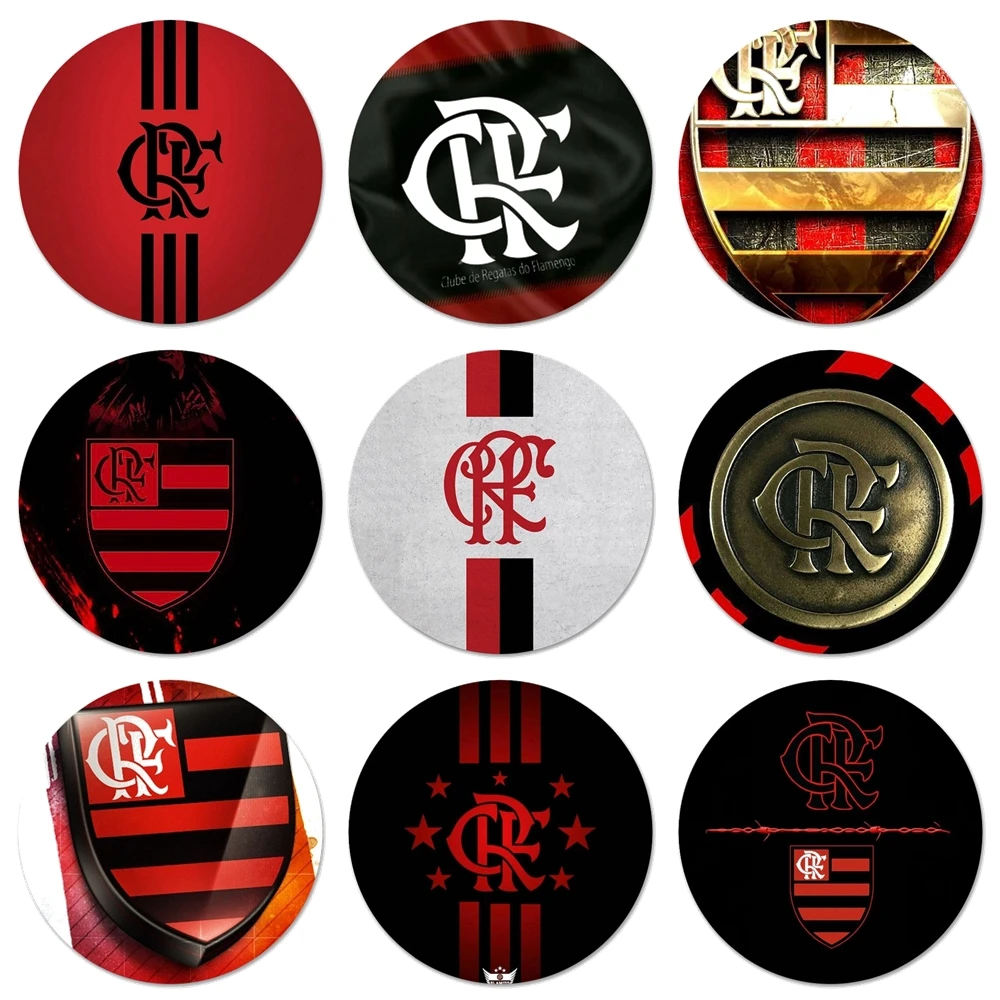 Clube de Regatas do Flamengo Brooch Pin Cosplay Badge Accessories For Clothes Backpack Decoration Gift 58mm