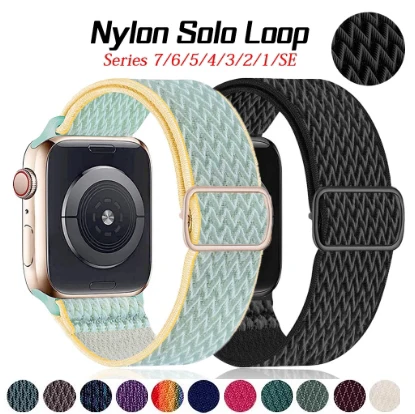 

Ремешок нейлоновый для Apple Watch band 49 мм 45 мм 44 мм 40 мм 38 мм 42 мм 41 мм