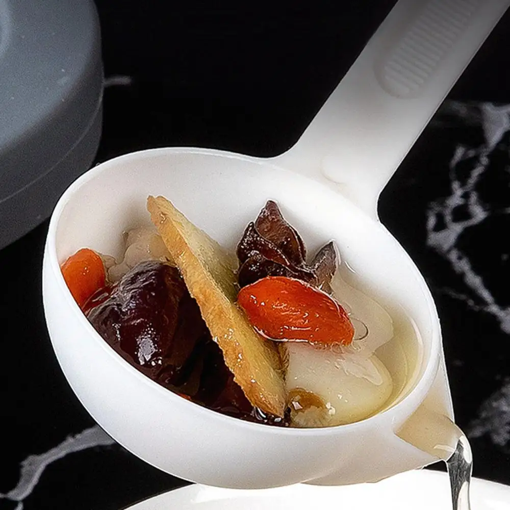 Пластик ложки с длинной ручкой суп масляного сепаратора дома Кухня фильтр