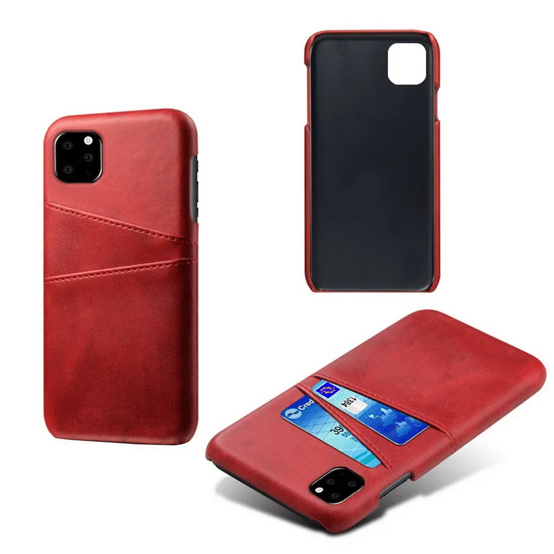 Роскошный чехол из искусственной кожи держатель для карт Слот для iPhone 11 Pro Max X XR XS Max тонкий гибридный жесткий чехол для samsung Note 10 A50