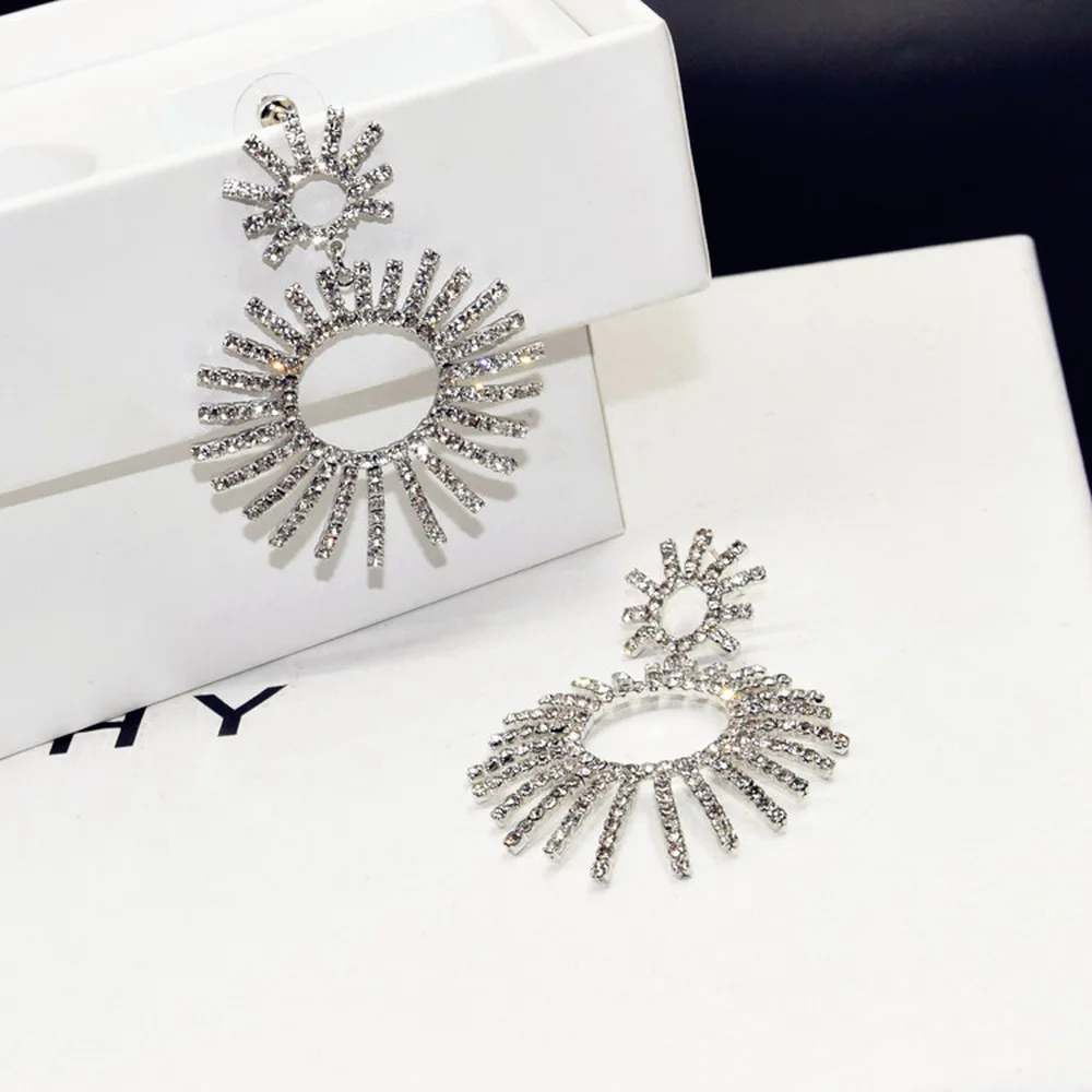 Модные большие серьги висюльки для женщин 2020 модные ювелирные изделия из золота