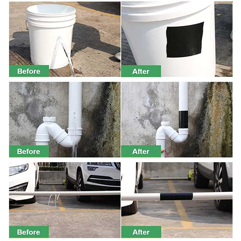 Сверхпрочная волокнистая водонепроницаемая лента 150x10 см ремонтная для