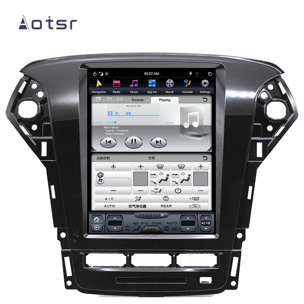 Автомобильный GPS навигатор в стиле Tesla Android 9 0 для Ford Mondeo/Fusion MK4 2011 2013 автомобильное