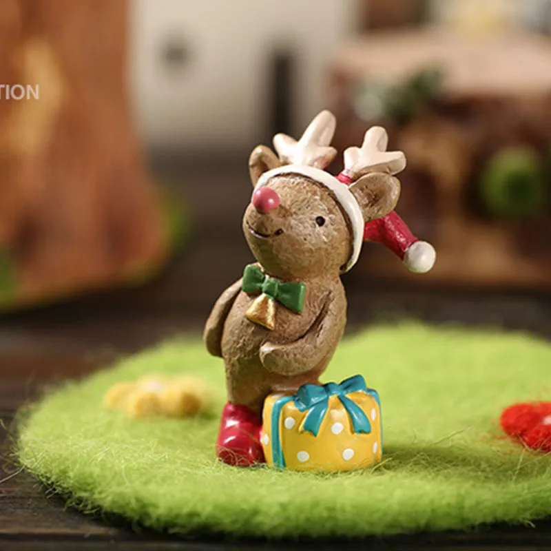 Рождественское украшение с оленями аксессуары Новогодний подарок для детей