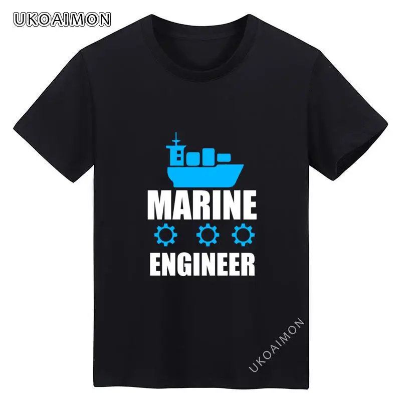

Новое поступление, забавная модная забавная футболка с изображением морского инженера для папы, футболки большого размера на заказ, женски...