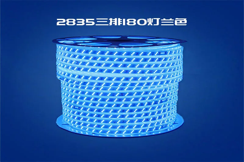 Fanlive 50 м/лот светодиодный ленточный светильник Ac 220 В/230 В/240 В 2835 SMD IP67 водонепроницаемый теплый белый светодиодный светильник 180 светодиодный/м садовая лампа