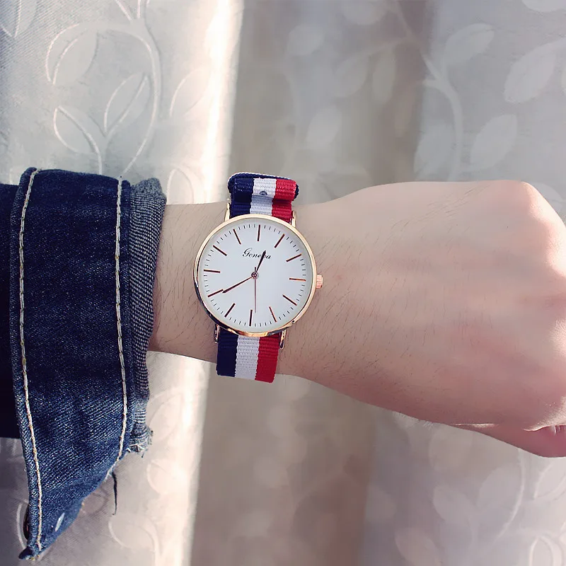 Montre homme, модные мужские часы, большой циферблат, цветной нейлоновый ремешок, кварцевые часы, мужские повседневные часы, мужские, Relogio Masculino# reloj
