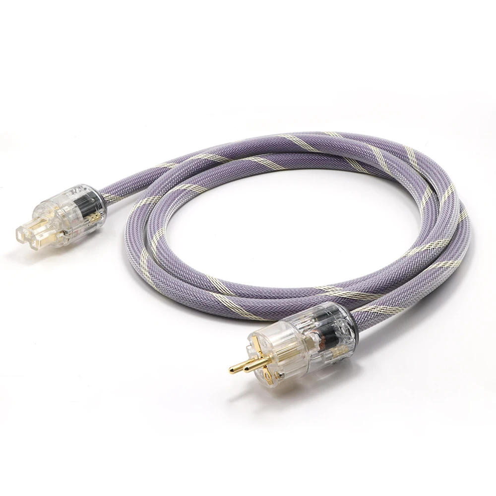 P029E Schuko позолоченный аудиокабель Hifi аудио OFC медный кабель питания переменного