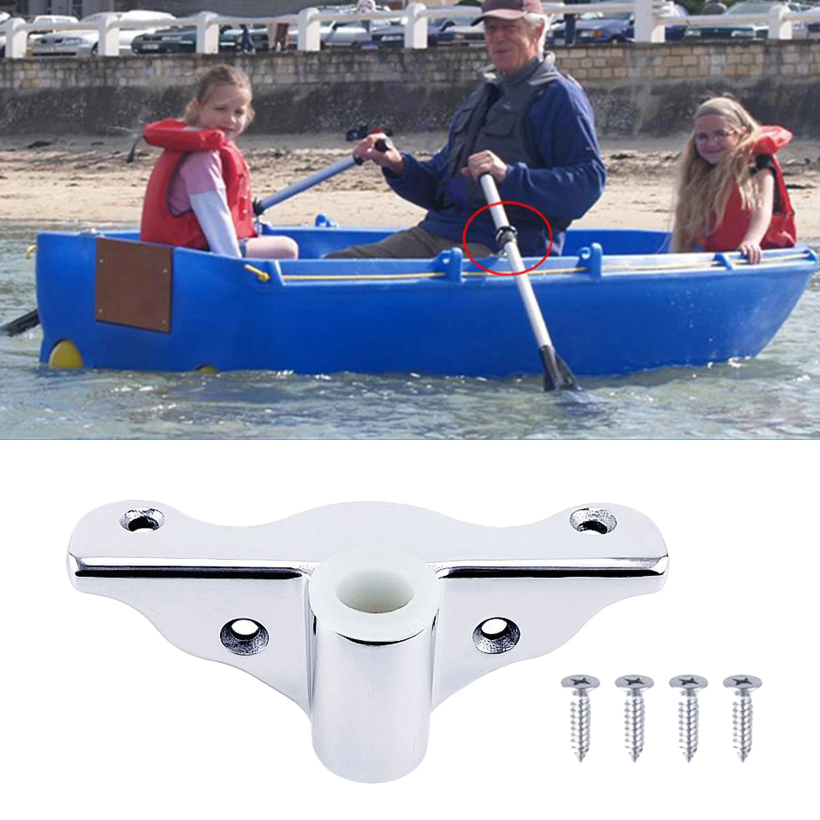 

Stainless Steel 316 Side Mount Rowlock Boat Row Lock Oarlock Support Bracket