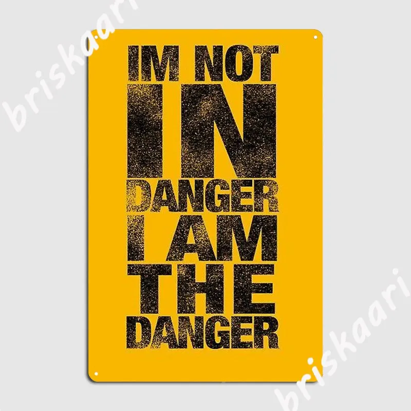 

Металлический плакат с надписью «Я не в опасности»