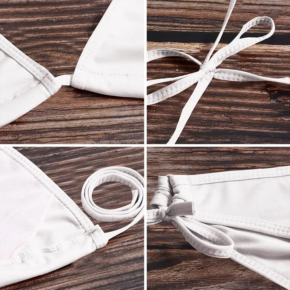 

KANCOOL 2021 Women Bikini Set Swimwear Push-Up Padded Solid Swimsuit Beachwear lady bikini Swimwear Sexy swimming accessories