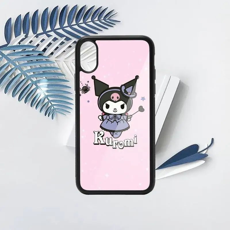 

Kuromi Colorful Cute Phone Case PC for iPhone 11 12 pro XS MAX 8 7 6 6S Plus X 5S SE 2020 XR